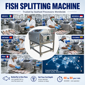 Abridora de Pescado Industrial Acero Inoxidable 304 Pescado Abierto y Plano con Espina Central para Mero Huachinango Tilapia - Product Image 2