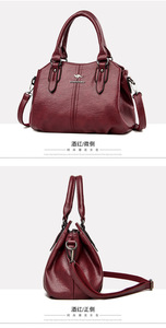 High Quality Women Bag Soft PU Leather Handbag Ladies Messenger Bag Solid Shoulder Bag - Product Image 4