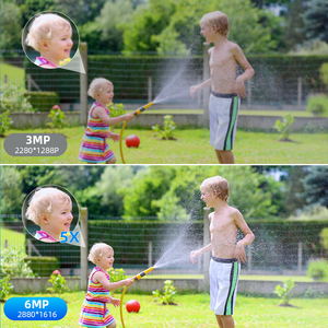 מצלמת אבטחה אלחוטית ICSEE 6MP 9MP חיצונית עם עדשה 3.6+2.8+12 מ\\\"מ, PTZ, עמידה למים בתקן IP66, ראיית לילה, WiFi - Product Image 5