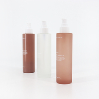 Bouteille en Verre OEM pour Emballage Cosmétique Écologique 80ml 100ml 150ml avec Pompe Spray ou Pompe Lotion Dorée pour Soins de la Peau