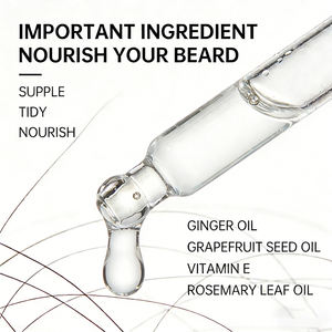 Aceite para Barba Masculina ODM-Ginger Grapefruit Seed Oil con Vitamina E y Romero, Fijación Fuerte, Brillo, Suavizante y Acondicionador, 30ml - Product Image 3