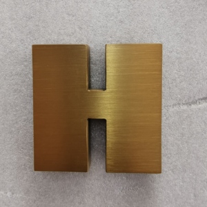 Custom Outdoor Brass <strong>Fabricated</strong> <strong>Letter</strong> Sign Architectural Signs Metal Channel <strong>Letter</strong> - Product Image 6