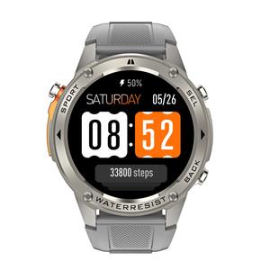 Montre connectée CE FCC RoHS 2024 pour hommes, montre connectée de sport de plein air, étanche 5ATM, GPS intégré, suivi de trajectoire hors ligne, baromètre - Product Image 2