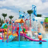 Aqua Park Equipment + Aqua Park parco acquatico parco giochi in fibra di vetro acquascivolo per bambini e adulti