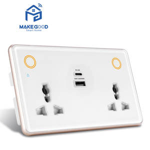 Enchufe Inteligente de Doble Pared Makegood, Fabricantes de Automatización del Hogar, Enchufe con Medidor Eléctrico para Reino Unido, Interruptor Wifi de <span class=keywords><strong>15</strong></span> Amperios - Product Image 3