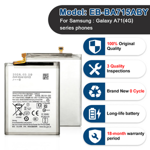 Batteria di Ricambio al Litio Polimero di Alta Qualità EB-BA715ABY 4500mAh per Telefoni Cellulari Samsung <span class=keywords><strong>Galaxy</strong></span> A71 - Product Image 2