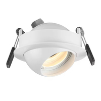 Tube lumineux LED COB intelligent 7W RA>90 en aluminium pour hôtel et résidence, éclairage réglable à angle de faisceau étroit et mise au point variable