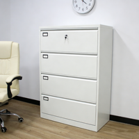 Meuble de bureau en acier, armoire de rangement avec tiroirs, armoire à dossiers à 4 tiroirs