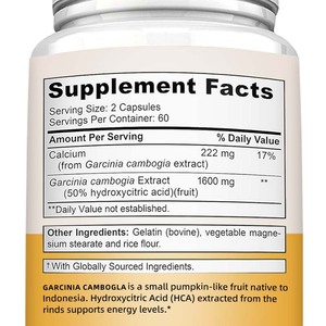 Yetişkin iştah bastırıcı için sıcak satış Premium zayıflama takviyeleri metabolizmayı artırır kamboçya yeşil ağacı özü kapsül - Product Image 2