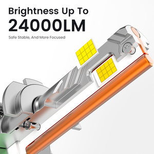 Hàng năm mô hình mới PL100 600W 24000lm H13/H7/H11 công suất cao đôi ống đồng siêu sáng <span class=keywords><strong>Led</strong></span> Đèn Pha cho Audi A3 cho X5 - Product Image 5