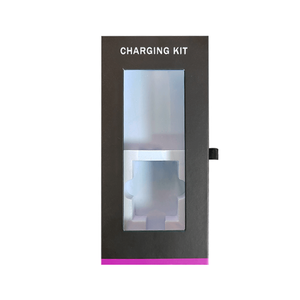 Caja de Regalo Magnética de Cartón Rígido para Banco de Energía con Logotipo Personalizado, con Relieve, Laminación Mate y Forro de Esponja - Product Image 2
