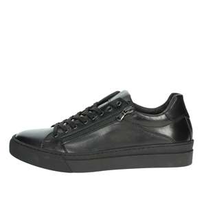 Zapatillas Deportivas para Hombre Kebo LN9102, Negras, de Cuero, con Cierre, Casuales - Product Image 1