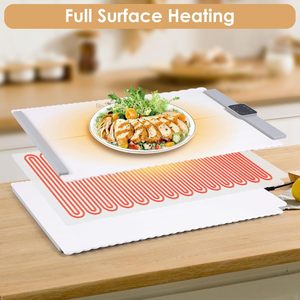 <b>Portable</b> Eco-Friendly European Style Silicone Food Warmer <b>Heater</b> Mat <b>Electric</b> Warming Tray for Kitchen - Product Image 3