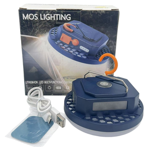 Linterna LED recargable de emergencia de 15W para acampar, cuerpo de aluminio IP66, luz LED inalámbrica impermeable, fuente de alimentación CC - Product Image 3