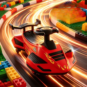 New Kids' Electric Plastic Drift <strong>Car</strong> with Rechargeable Battery Silent Wheels Music Ride-On <strong>Car</strong> Electric Swing <strong>Car</strong> for Kids - Product Image 4
