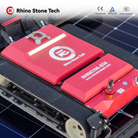 Nettoyage sec/humide Machine de nettoyage de panneaux solaires PV Intelligence Robot de nettoyage de panneaux solaires pour ferme solaire commerciale et industrielle