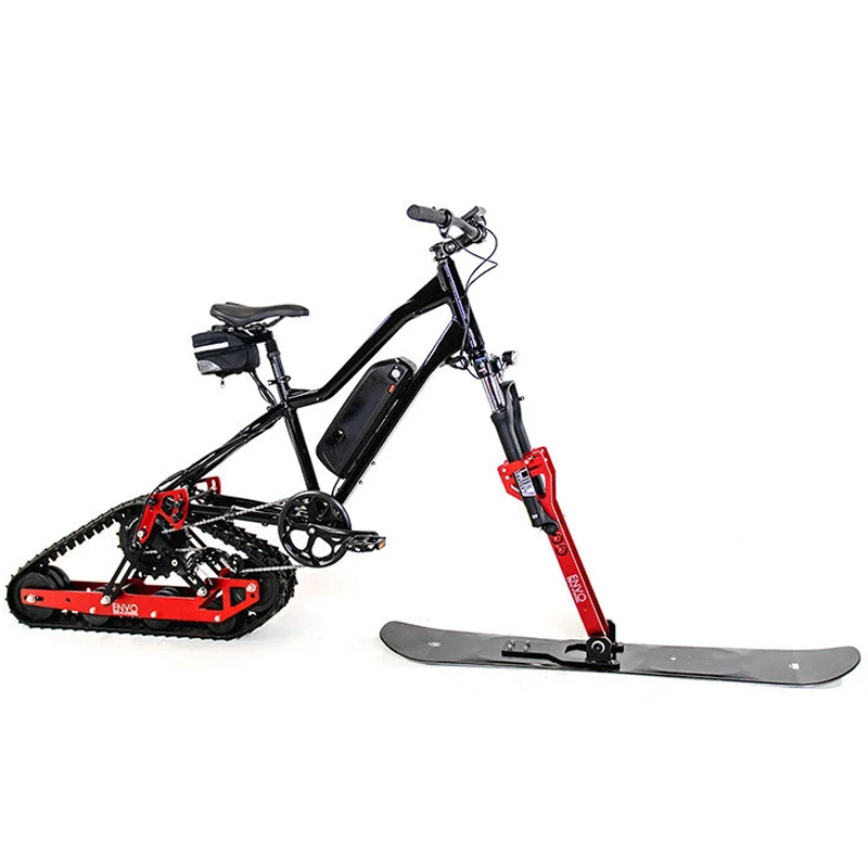 Электрический Снежный электровелосипед, Квадроцикл с гусеничными шинами, китайский горный стиль, упаковка двигателя 48 В, велосипед с задним фонариком, для продажи, индивидуальный заказ