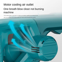 Souffleur de feuilles sans fil industriel 21V, nettoyeur de poussière, souffleur d'air portable, batteries au lithium-ion Makita sans balais