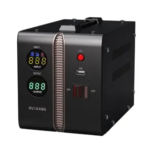 Les stabilisateurs de tension 1000-2000VA 100-260V utilisent la technologie CPU et IC, 5 relais de contrôle pour le réfrigérateur