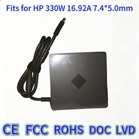330W 19.5V 16.92A DC 7.4 5.0mm Casing Persegi Ramah Lingkungan Pengisi Daya Laptop Cocok untuk Omen ZBook TPN LA16 Gaming