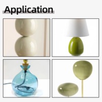 Fabricant de verre BO GLASS, abat-jour en verre artisanal antique de haute qualité en borosilicate sablé, forme et couleur personnalisées