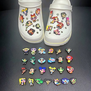 Accessori per Scarpe <span class=keywords><strong>Powerpuff</strong></span> Girls: Charm in PVC Modello FC con Personaggi Blossom, Bubbles e Buttercup, Prodotti in Cina - Product Image 4