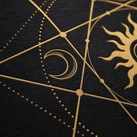 Plaque en bois gravée au laser Lune et Étoile, en tilleul durable, forme ronde, ensemble de divination pour la décoration intérieure et les cadeaux
