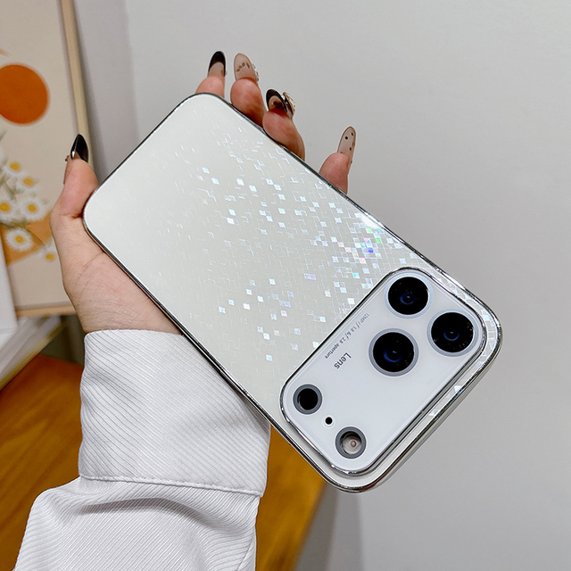 Ins Style Electroplated Phone Case for iPhone 17 Pro Glitter Shining Phone Case Cover for iPhone 17 Pro Max
