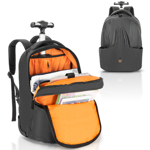 Equipaje de mano Bolsa de viaje con <span class=keywords><strong>ruedas</strong></span> <span class=keywords><strong>Mochila</strong></span> de diseño personalizado <span class=keywords><strong>Mochila</strong></span> negra <span class=keywords><strong>Mochila</strong></span> para computadora portátil con <span class=keywords><strong>ruedas</strong></span> de 17,3 pulgadas - Product Image 3