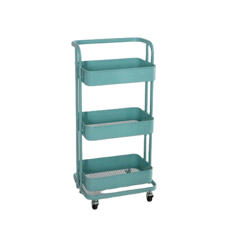Steelite 3 яруса для прокатного хранения корзина портативная Кухонная Тележка полка колеса