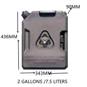 Jimny-contenedor de combustible <span class=keywords><strong>Jerry</strong></span> Can, tanque de almacenamiento de gasolina de alta resistencia, color rojo con 2,5 galones - Product Image 2