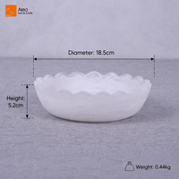 Bol à salade en polyrésine de qualité hôtelière, écologique, minimaliste, poli à la main, en forme de vague, mat, de qualité alimentaire, pour restaurant, motif tourbillon