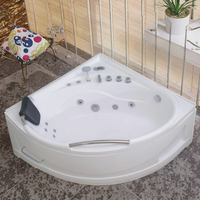 Baignoire hydro spa moderne autoportante en acrylique pour 1 personne avec tablier facile pour salle de bain dans les appartements Offre Spéciale