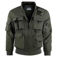 Nouvelle arrivée 2027, veste bomber américaine pour homme, couleur unie, multi-poches, veste de rue pour l'extérieur