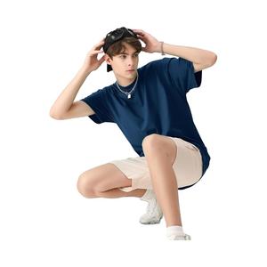 เสื้อยืดถักผ้าฝ้ายสีทึบยูนิเซ็กซ์ออกแบบได้เองสวมใส่ทุกวันไซส์ใหญ่พิเศษสำหรับผู้ชายผู้หญิงลำลองสตรีทแวร์แขนสั้นผลิตจากเวียดนาม - Product Image 3