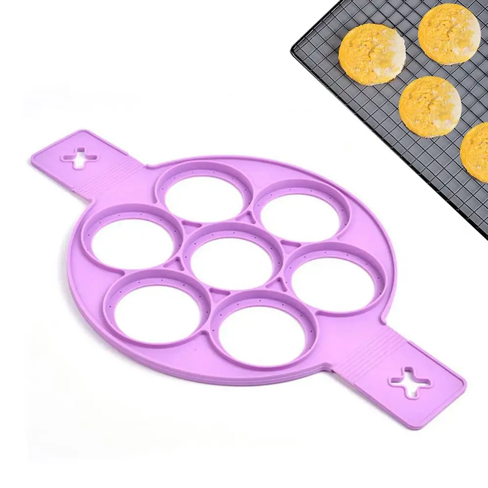 머핀 팬케이크 또는 계란 성형 용 실리콘 요리 도구 프라이드 에그 몰드