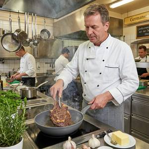 Poêle à frire E-<span class=keywords><strong>Top</strong></span> compatible induction, revêtement en granit forgé, saine, non toxique, poêle de <span class=keywords><strong>chef</strong></span> avec poignée résistante à la chaleur - Product Image 2