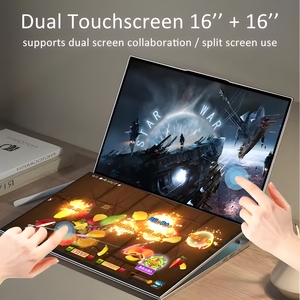Laptop de Doble Pantalla para Trading, 16+16 Pulgadas, Intel I5 12450H, para Finanzas, Bolsas, Forex, Criptomonedas, Day Trading, Computadora Multipantalla, Venta al Por Mayor - Product Image 2