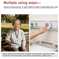 Système d'appel sans fil avec cordon, bouton d'appel d'urgence SOS et récepteur montre-bipeur pour personnes âgées, patients, aidants et familles