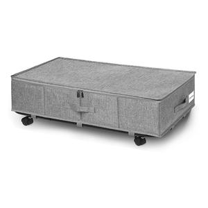 Caja de almacenamiento de tela moderna, poleas plegables rectangulares debajo de <span class=keywords><strong>la</strong></span> <span class=keywords><strong>cama</strong></span>, utilizada <span class=keywords><strong>para</strong></span> almacenar ropa y mantas con tapa - Product Image 5