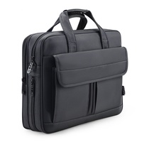 Sacoche pour ordinateur portable d'affaires pour homme - Grande capacité, tissu Oxford, sac souple, imperméable, léger, écologique, idéal pour le bureau