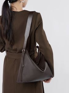 Productos Dropshipping 2025 nuevo bolso de hombro de mujer de cuero genuino, bolso cruzado para axilas de estilo Vintage con diseño Retro - Product Image 5