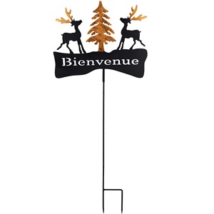 Premium Quality Iron Garden <b>Ornament</b> Stick Deer Shape with Letter Cut Design for Garden Landscape Design at Wholesale Price - Product Image 2