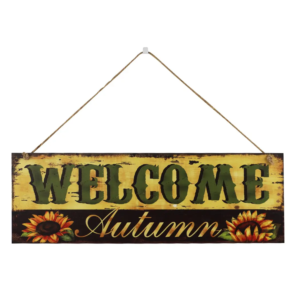 Factory Welcome Autumn Wall hanging Thanksgiving wooden boards Fall door decorations DIY crafts