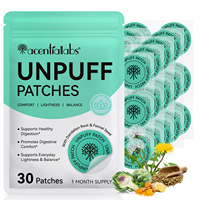 Acentiallabs Patch Transdermique Confort Digestif Quotidien Unpuff, Vitamines, Racine de Gingembre, Curcuma