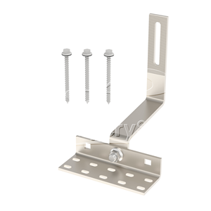 Système de fixation pour tuiles solaires photovoltaïques EmperySolar, en aluminium, acier au carbone, galvanisé à chaud - Product Image 1