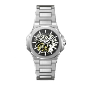 Reloj de pulsera deportivo mecánico automático de acero inoxidable para hombre Renaud, cristal de zafiro, esfera analógica, resistente al agua - Product Image 1
