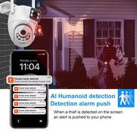 Tuya PTZ WiFi caméra couleur Vision nocturne Audio bidirectionnel suivi de mouvement IP66 étanche Protection extérieure