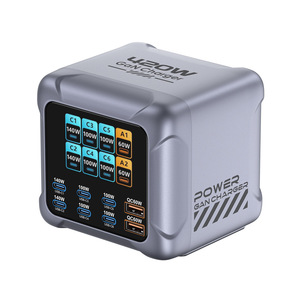 420W 8-Port GaN USB C Charger Station with LED Display for Laptop Phone <b>Tablet</b> - Product Image 1