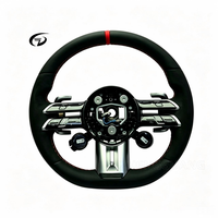 Volant de voiture de luxe de haute qualité avec bouton, adapté aux Mercedes-Benz 809Y GLK B C CLASS 223 AMG, personnalisable